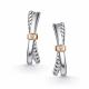 Серебряные серьги АЛЬКОР 02-4868/000Б-00 с бриллиантом
