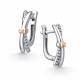 Серебряные серьги АЛЬКОР 02-4868/000Б-00 с бриллиантом
