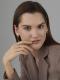 Серебряные серьги АЛЬКОР с золотой накладкой и бриллиантом 02-4870/000Б-00