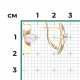 Серьги из комбинированного золота Platina 02-4904-00-000-1121