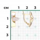 Серьги из комбинированного золота Platina 02-4904-00-201-1121 с топазом