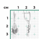 Серьги из белого золота Platina 02-4905-00-201-1120 с топазом