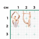 Серьги из комбинированного золота Platina 02-4906-00-201-1111 с топазом