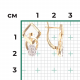 Серьги из комбинированного золота Platina 02-4906-00-201-1121 с топазом