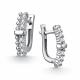 Серебряные серьги АЛЬКОР 02-4907/00КЦ-00 с фианитом