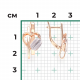 Серьги из комбинированного золота Platina 02-4908-00-000-1111
