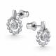 Серебряные серьги АЛЬКОР 02-4908/00СВ-00 с фианитом