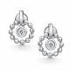 Серебряные серьги АЛЬКОР 02-4908/00СВ-00 с фианитом