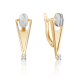 Серьги из комбинированного золота Platina 02-4909-01-201-1121 с топазом