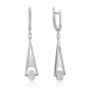 Серьги из белого золота Platina 02-4910-00-201-1120 с топазом