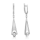 Серьги из белого золота Platina 02-4910-00-201-1120 с топазом