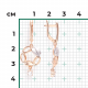 Серьги из комбинированного золота Platina 02-4912-01-201-1111 с топазом