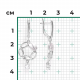 Серьги из белого золота Platina 02-4912-01-201-1120 с топазом
