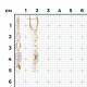 Серьги из комбинированного золота Platina 02-4914-00-201-1121 с топазом