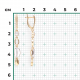 Серьги из комбинированного золота Platina 02-4914-01-201-1121 с топазом