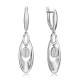 Серьги из белого золота Platina 02-4922-00-201-1120 с топазом