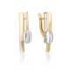 Серьги из комбинированного золота Platina 02-4924-00-000-1121