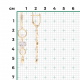 Серьги из комбинированного золота Platina 02-4926-00-201-1121 с топазом