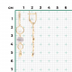 Серьги из комбинированного золота Platina 02-4926-01-201-1121 с топазом