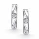 Серебряные серьги АЛЬКОР 02-4938/000Б-00 с бриллиантом