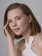 Серебряные серьги АЛЬКОР 02-4941/000Б-00 с бриллиантом