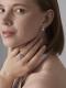 Серебряные серьги АЛЬКОР 02-4942/000Б-00 с бриллиантом