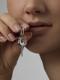 Серебряные серьги АЛЬКОР 02-4947/00КЦ-00 с фианитом