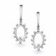 Серебряные серьги АЛЬКОР 02-4951/00КЦ-00 с фианитом