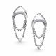 Серебряные серьги АЛЬКОР 02-4952/00КЦ-00 с фианитом