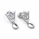 Серебряные серьги АЛЬКОР 02-4953/00КЦ-00 с фианитом