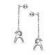 Серебряные серьги АЛЬКОР 02-4957/00КЦ-00 с фианитом