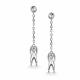 Серебряные серьги АЛЬКОР 02-4957/00КЦ-00 с фианитом