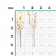 Серьги из комбинированного золота Platina 02-4985-00-101-1121 с бриллиантом