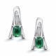Серебряные серьги АЛЬКОР 02-5013/00АГ-00 с агатом