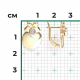 Серьги из комбинированного золота Platina 02-5017-00-101-1121 с бриллиантом