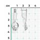 Серьги из белого золота Platina 02-5019-00-101-1120 с бриллиантом