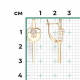 Серьги из комбинированного золота Platina 02-5028-00-101-1121 с бриллиантом