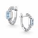 Серебряные серьги АЛЬКОР 02-5028/00ТБ-00 с топазом