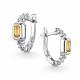 Серебряные серьги АЛЬКОР 02-5028/00ЦТ-00 с цитрином