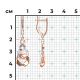 Серьги из комбинированного золота Platina 02-5031-00-201-1111 с топазом