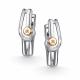 Серебряные серьги АЛЬКОР 02-5043/000Б-00 с бриллиантом
