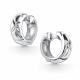 Серебряные серьги АЛЬКОР 02-5048/000Б-00 с бриллиантом
