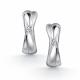 Серебряные серьги АЛЬКОР 02-5050/000Б-00 с бриллиантом