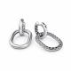 Серебряные серьги-трансформеры АЛЬКОР 02-5076/0000-00