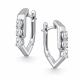 Серебряные серьги АЛЬКОР 02-5095/00КЦ-00 с фианитом