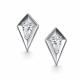 Серебряные серьги АЛЬКОР 02-5097/00КЦ-00 с фианитом