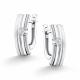 Серебряные серьги АЛЬКОР 02-5108/000Б-00 с бриллиантом