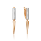 Серьги из комбинированного золота Platina 02-5120-00-401-1111 с фианитом