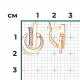 Серьги из комбинированного золота Platina 02-5131-00-401-1111 с фианитом