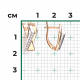 Серьги из комбинированного золота Platina 02-5132-00-401-1111 с фианитом